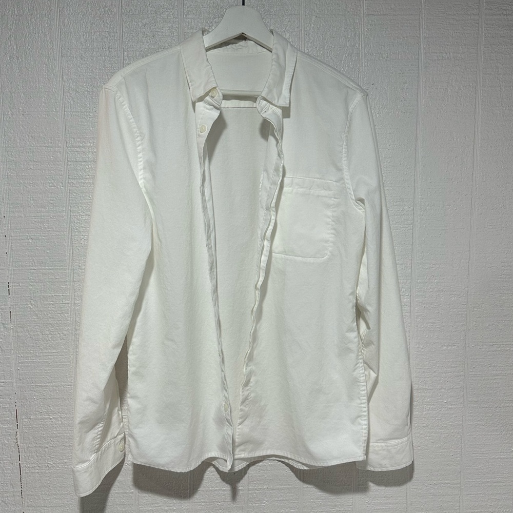 Lululemon button down white shirt size M/L